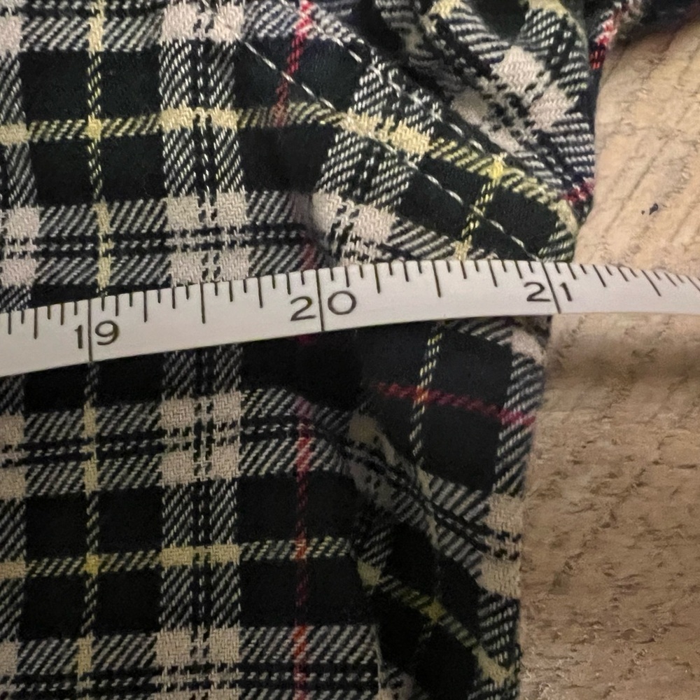 Alpine Design Women's Medium Midweight Flannel Shirt Navy Cream Plaid NWT - Picture 6 of 10